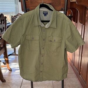 Smith's Workwear Olive Green Men’s Short Sleeve Shirt size XL